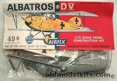 Airfix 1/72 Albatros DV (D-V), 1393 plastic model kit